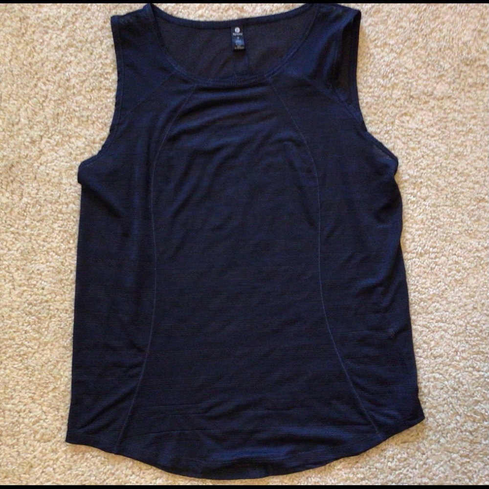 90 Degree Navy Blue Keyhole Back Workout Tank